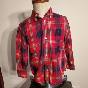 Ralph Lauren Toddler Plaid Button Down Shirt